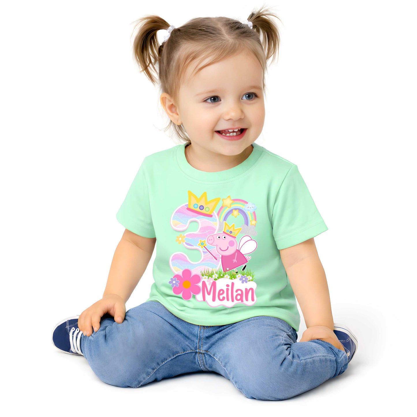 Inspired Pig Birthday T-Shirt, All Size, Family Matching Tee