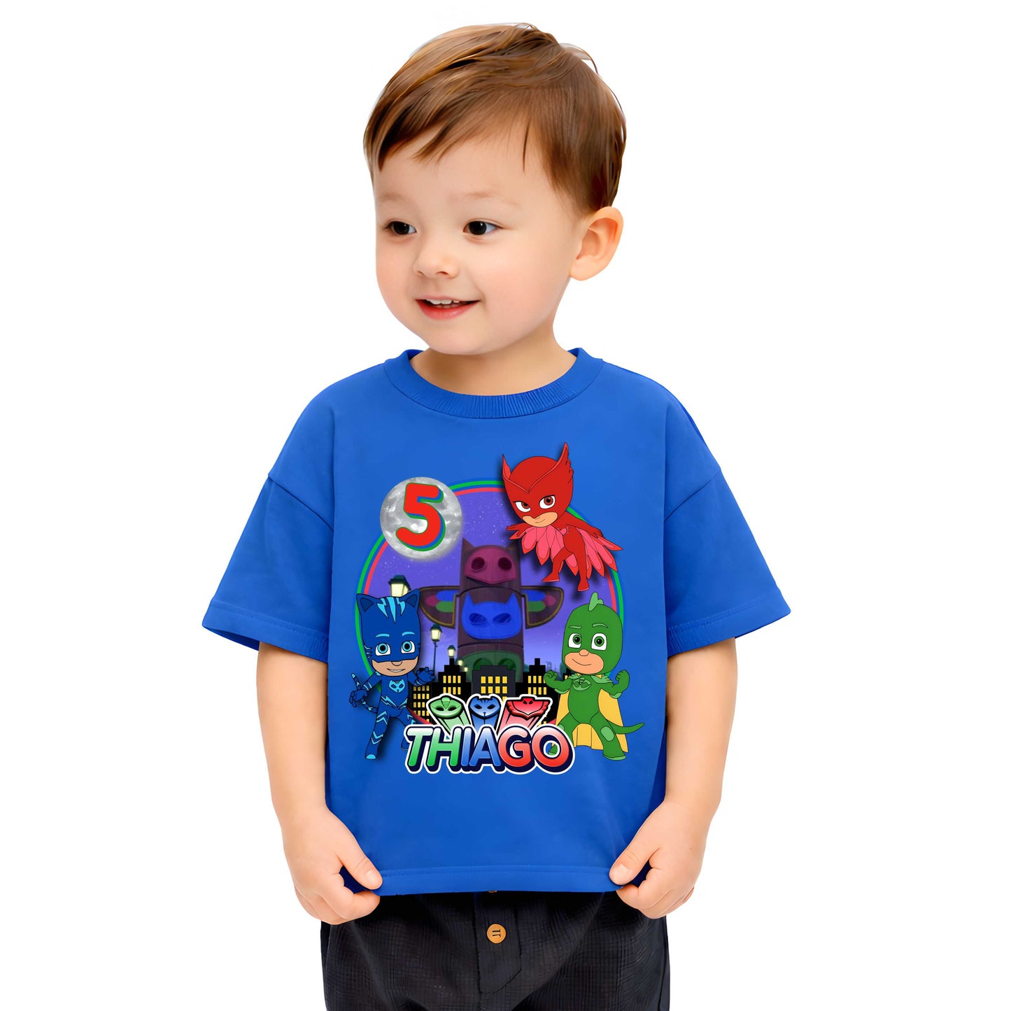 Inspired Pj Mask Birthday T-Shirt, Gift for Boys