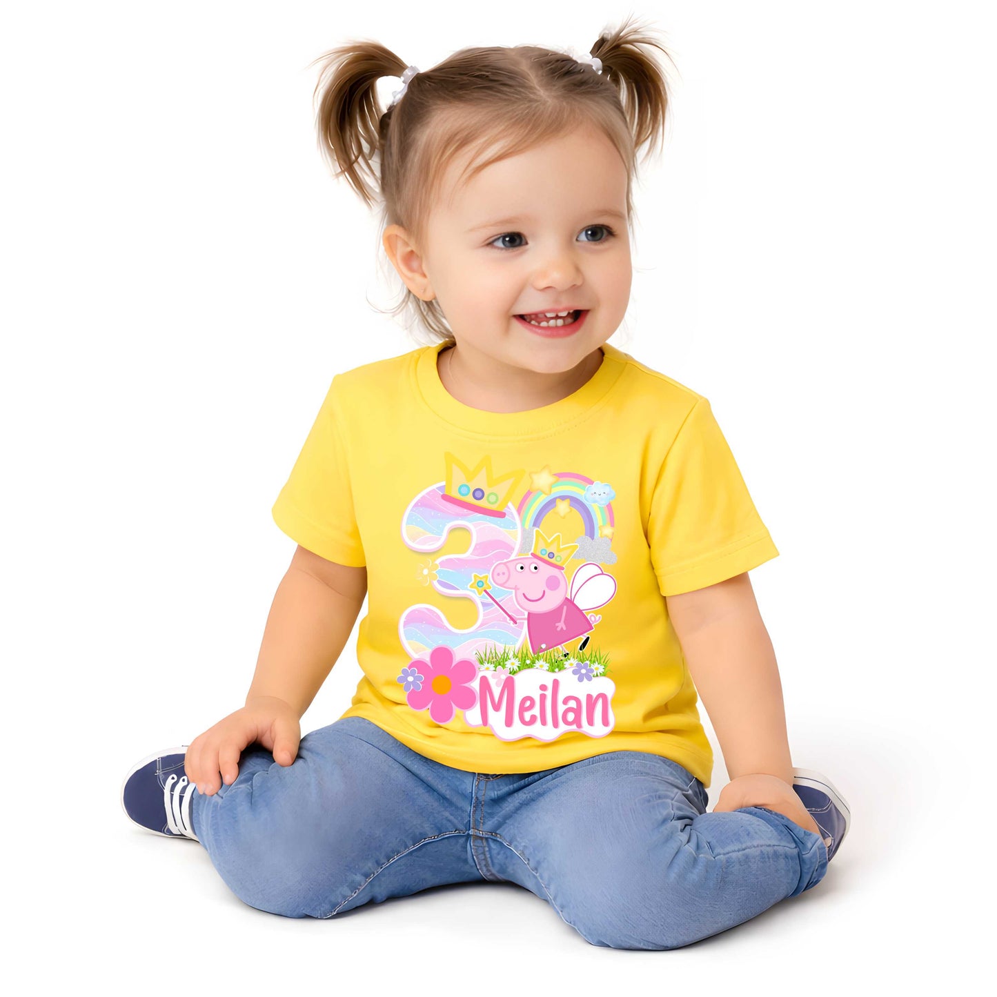 Inspired Pig Birthday T-Shirt, All Size, Family Matching Tee