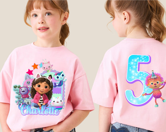 Inspired Gabby Birthday T-Shirt, All Size, Family Matching Tee