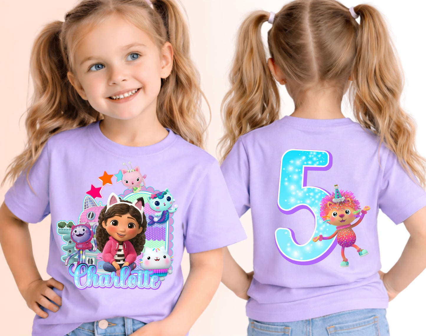 Inspired Gabby Birthday T-Shirt, All Size, Family Matching Tee