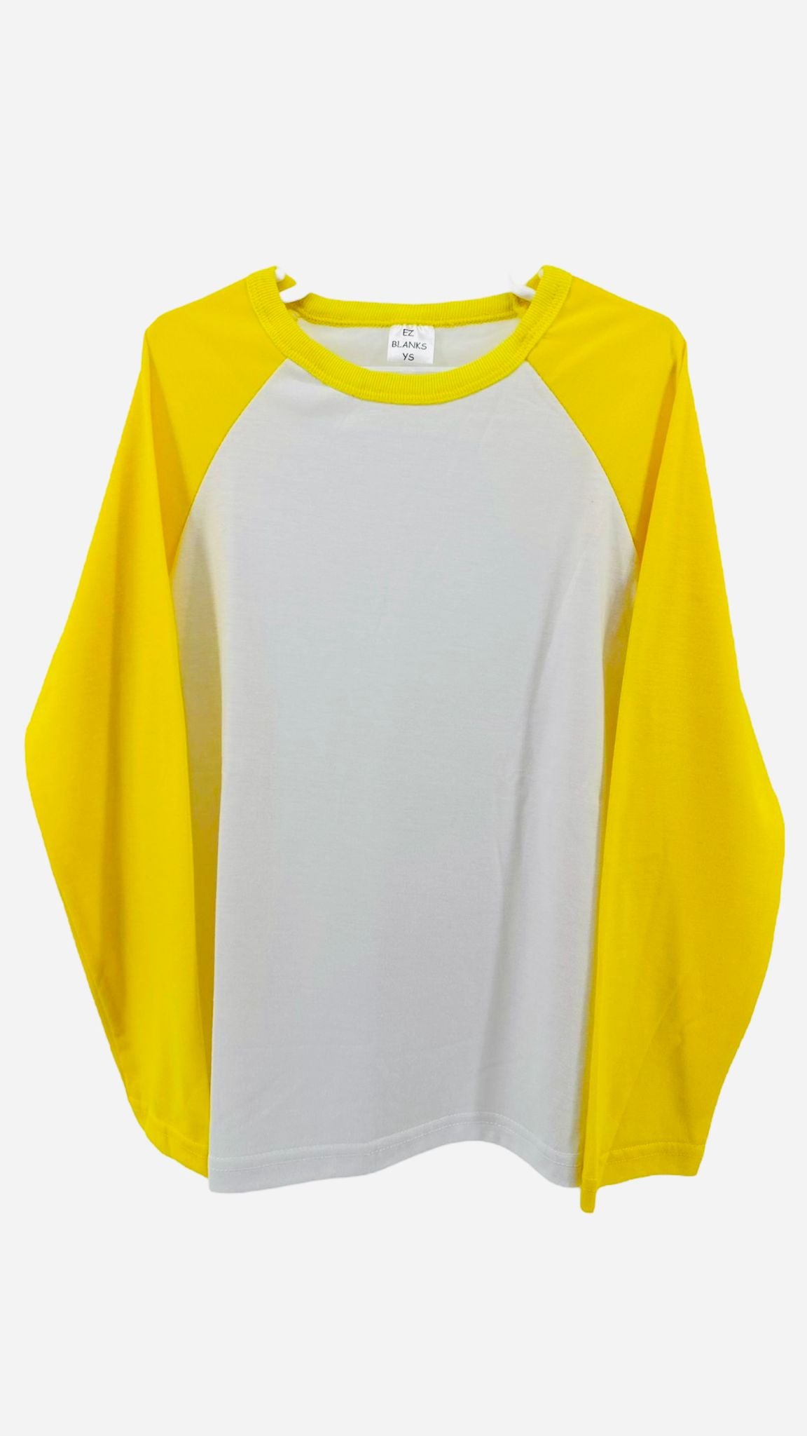 Infant and Toddler Blank Sublimation Raglan Long sleeve shirt