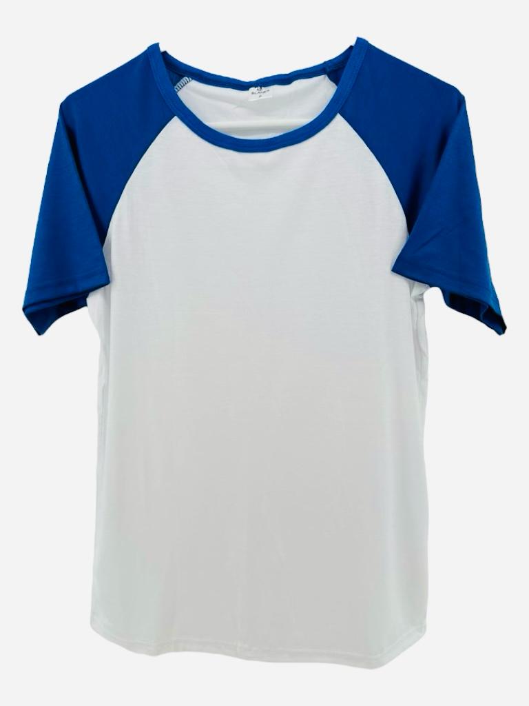 Adult Blank Sublimation Raglan Short Sleeve T-Shirt